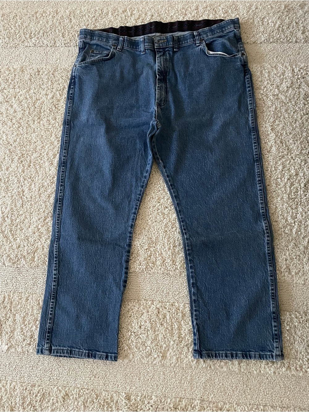 Wrangler Men's Straight Leg Indigo Blue Jeans
